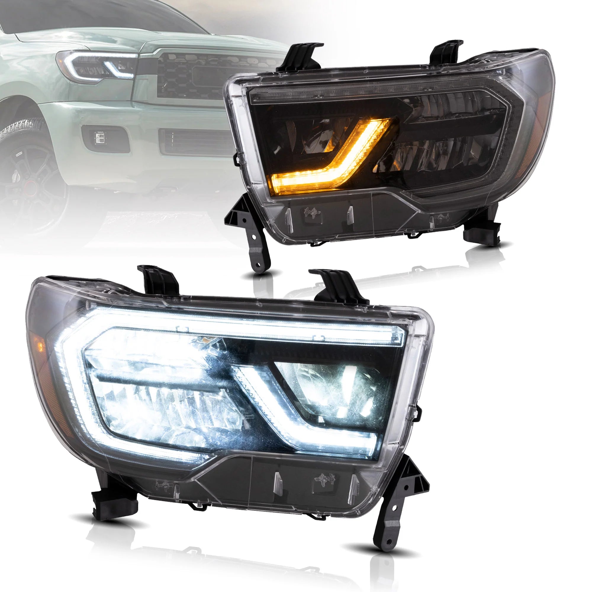 Toyota Tundra 2007 - 2013 & Toyota Sequoia 2008 - 2022 LED Headlights