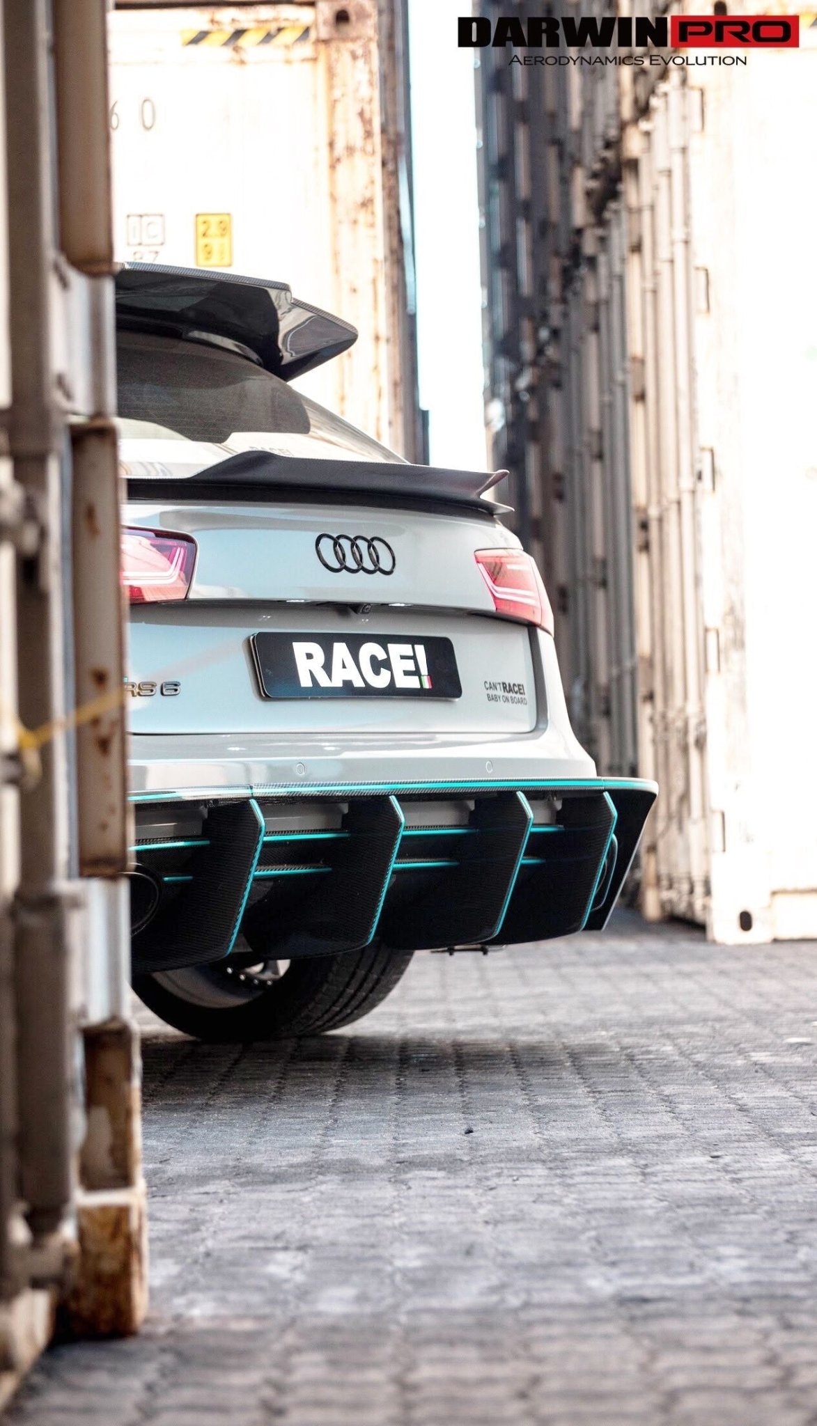 2013 - 2018 Audi RS6 Avant BKSS Style Roof Spoiler