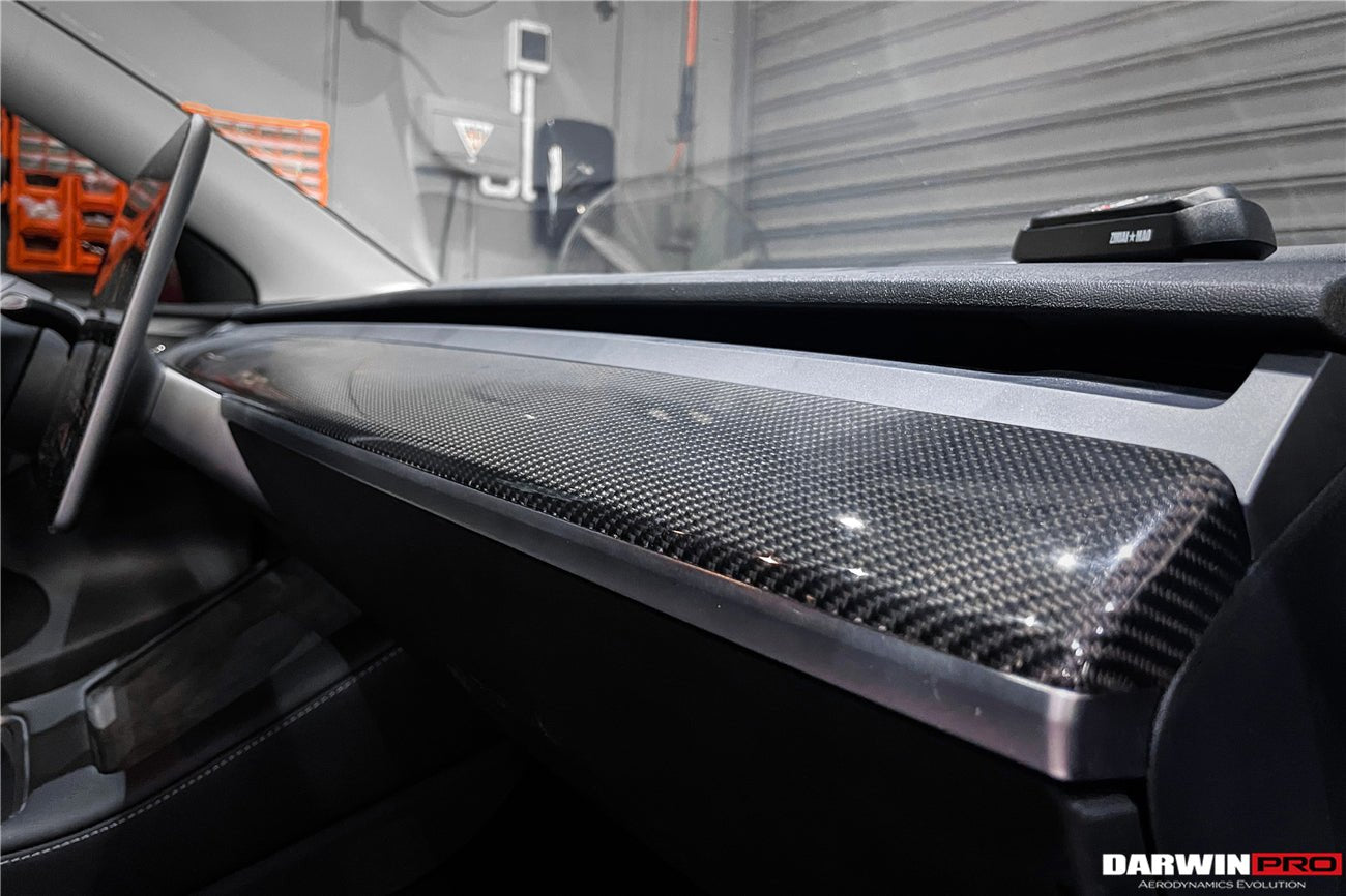 2020 - 2023 Tesla Model 3/Y OEM Style Autoclave Carbon Fiber Dashboard Trim Interior Replacement