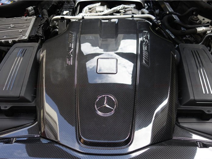 2015-2020 Mercedes Benz AMG GT/GTS Autoclave Carbon Fiber Engine Cover Replacement