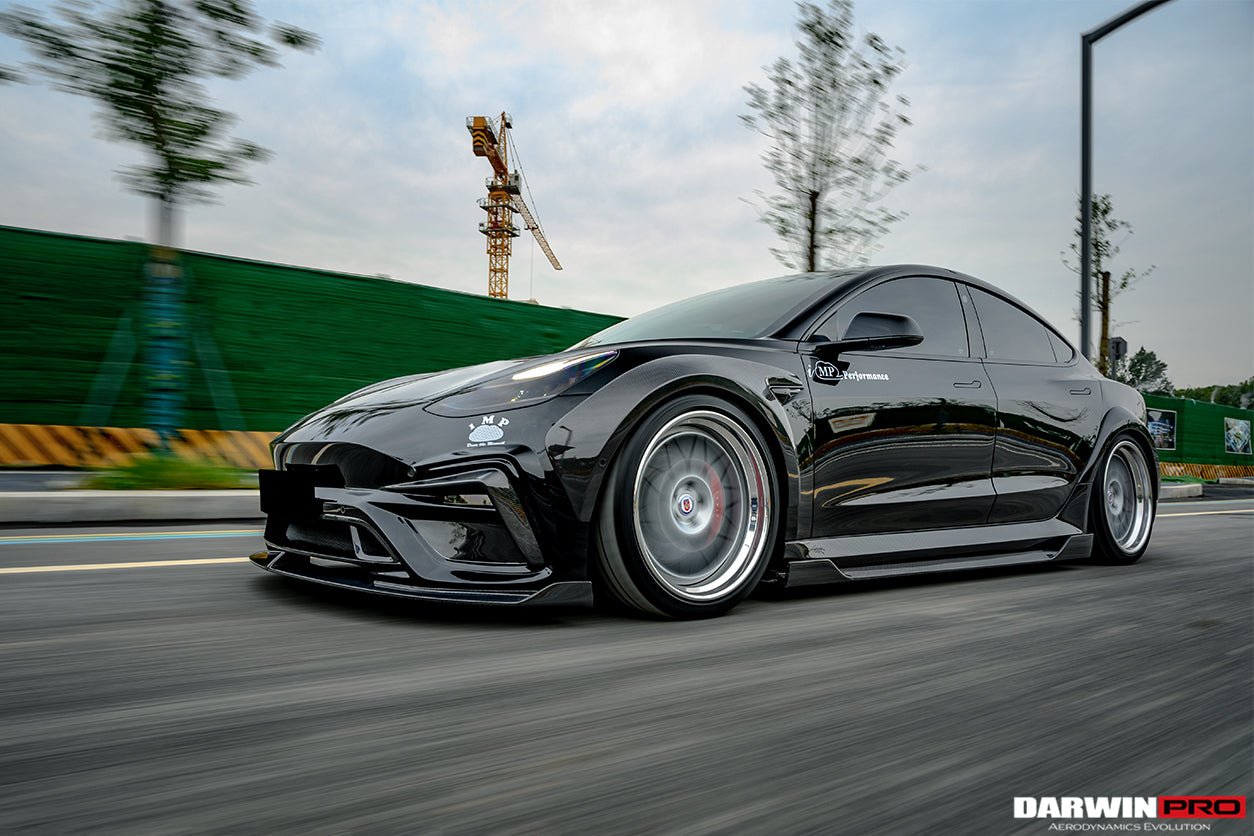 2017 - 2023 Tesla Model 3 IMP Performance Partial Carbon Fiber Front Bumper