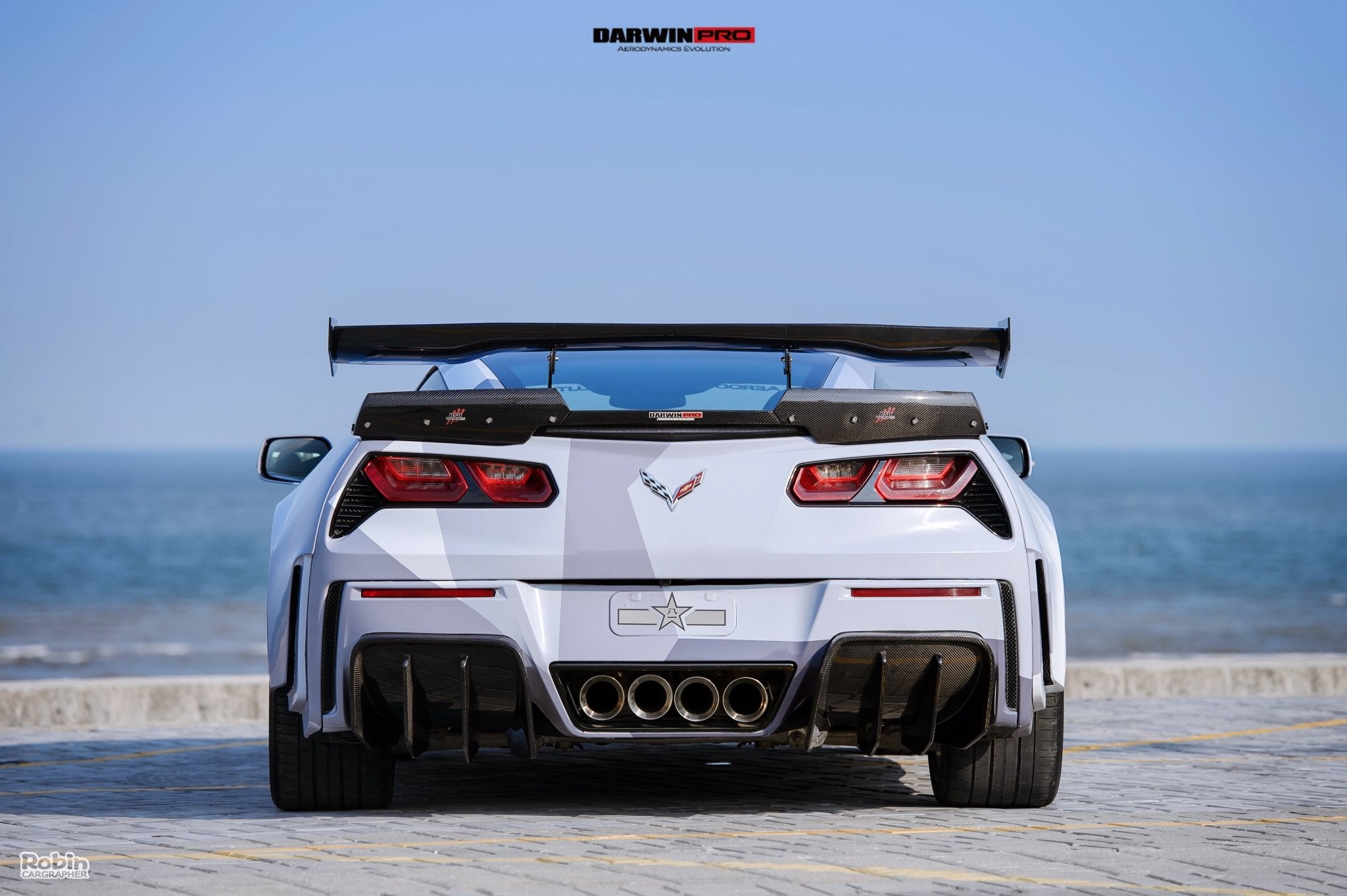 2013-2019 Corvette C7 Z51 Grandsport Z06 BKSS Style Rear Diffuser
