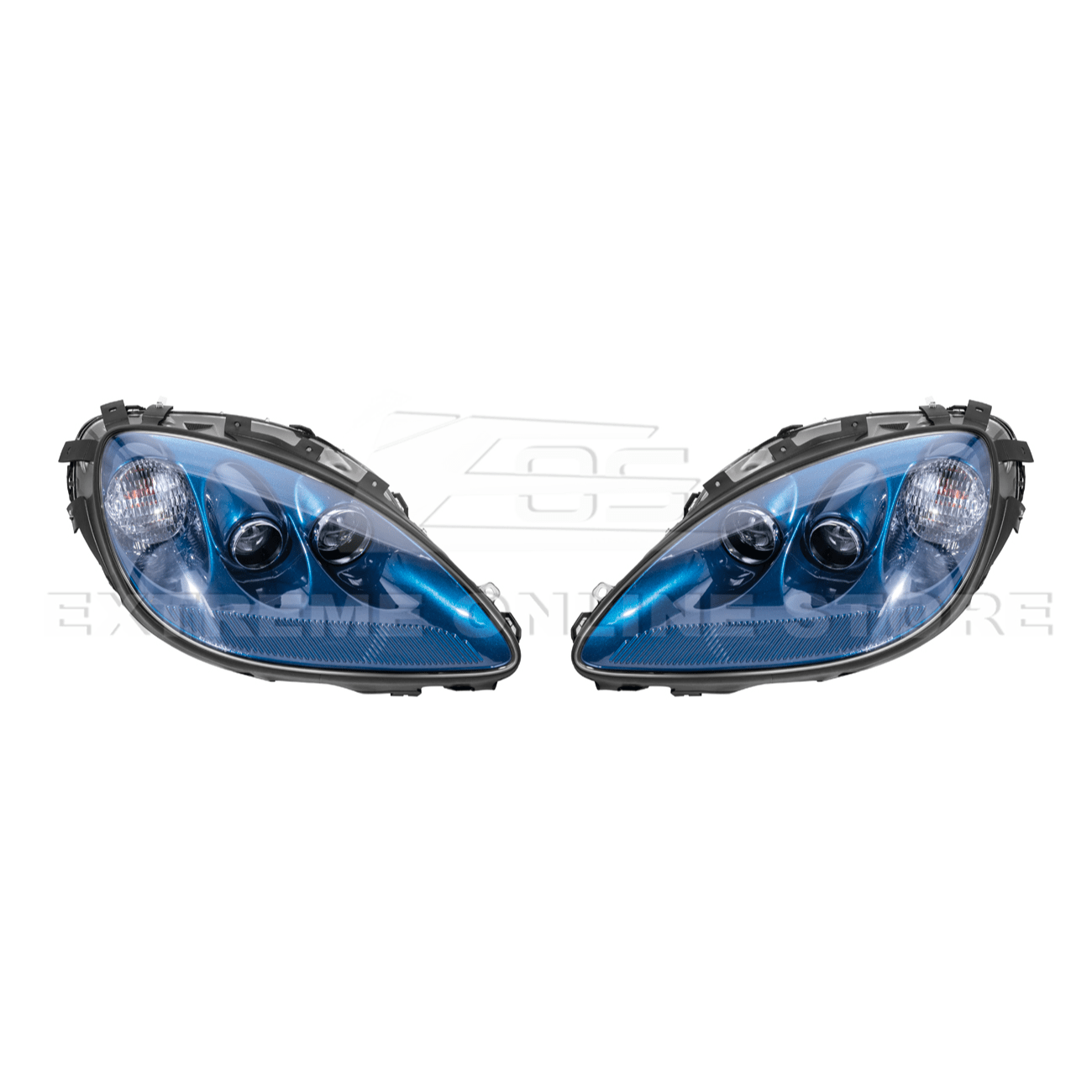 Chevrolet Corvette C6 OEM Style Clear Lens Painted Housing HID Headlights 2005-2013