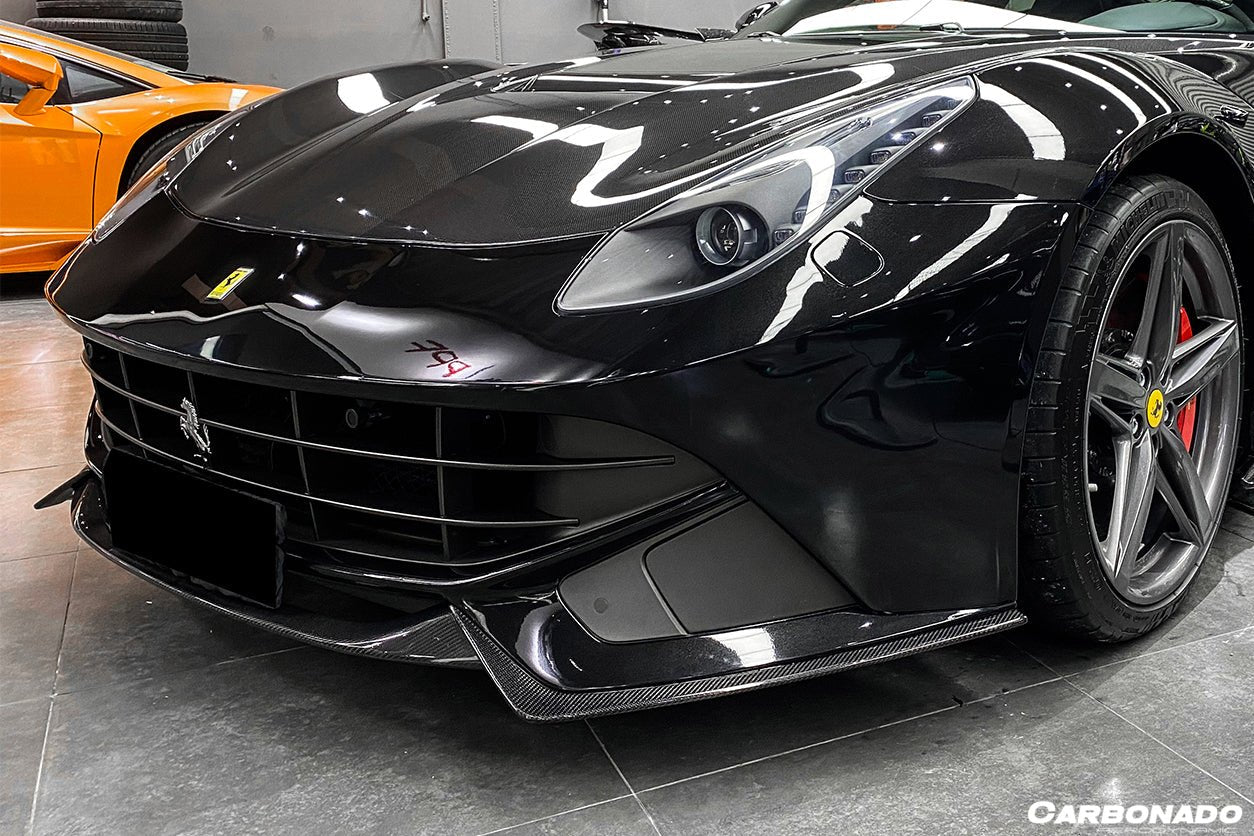 2012 - 2017 Ferrari F12 Berlinetta RS Style Carbon Fiber Front Lip