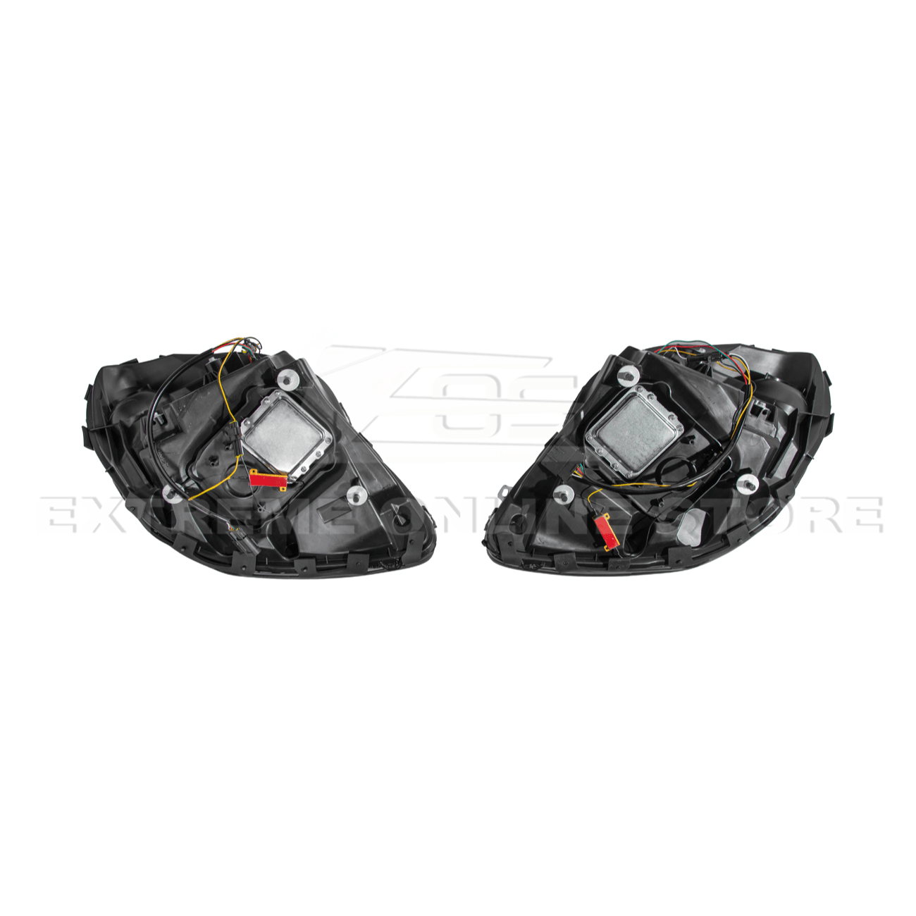 Chevrolet Corvette C6 C8 Style Clear Lens Sequential LED Front Headlights 2005-2013