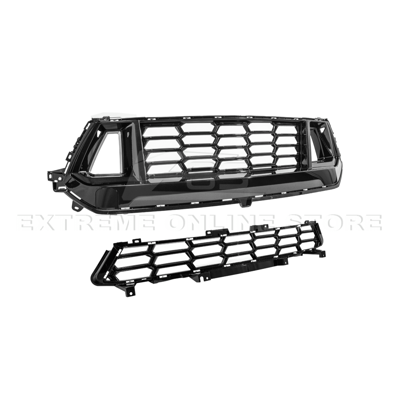 Ford Mustang S650 Dark Horse Style Gloss Black Front Grille Insert 2024-Up
