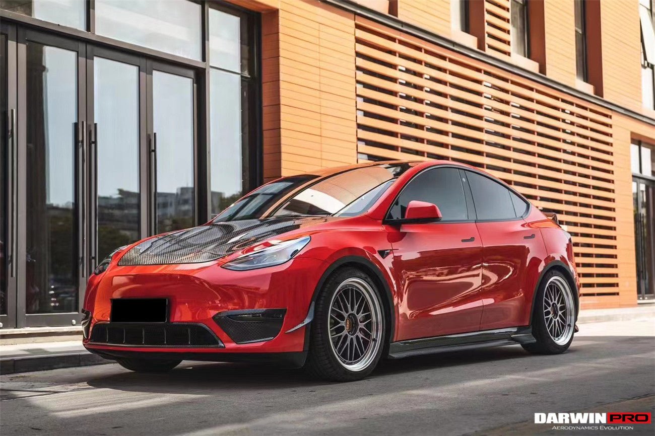 2020 - 2023 Tesla Model Y IMP Performance Carbon Fiber Front Bumper Canards