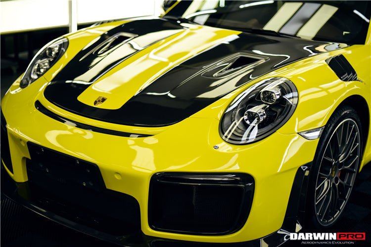 2016 - 2019 Porsche 911 991.2 Carrera &Targa 4 & 4S GT2RS Style Partial Carbon Fiber Front Bumper