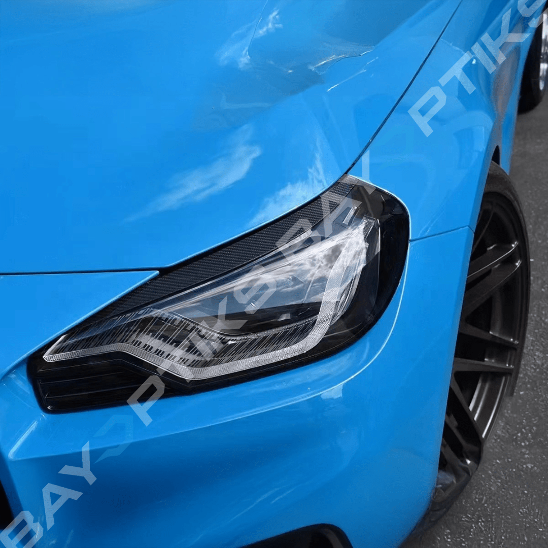 BMW G87 M2 Dry Carbon Fiber Headlight Eyelid Eyebrow Trim Covers 2023-2025