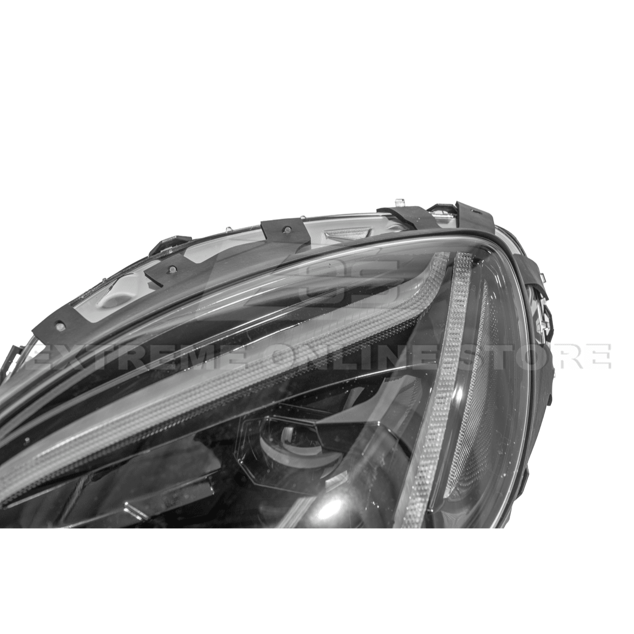 Chevrolet Corvette C6 C8 Style Clear Lens Sequential LED Front Headlights 2005-2013