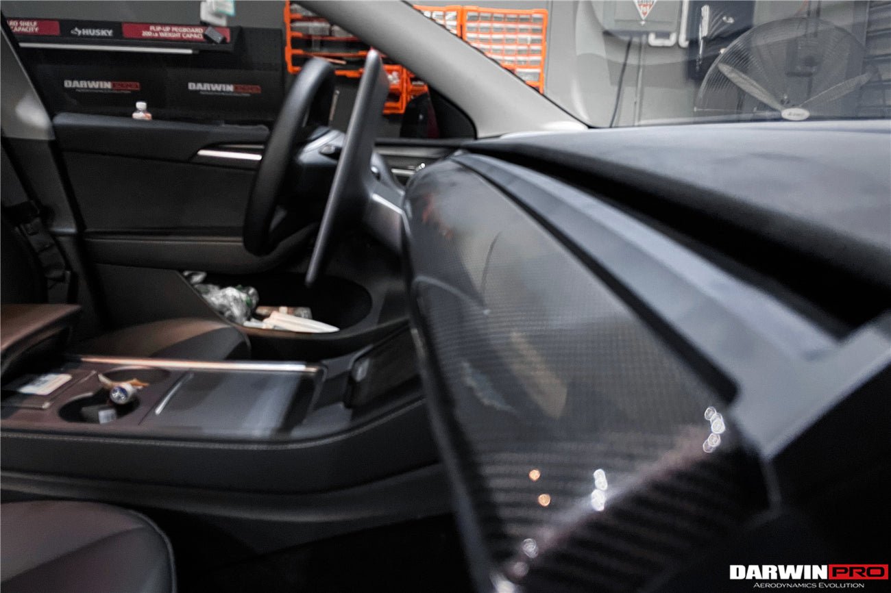 2020 - 2023 Tesla Model 3/Y OEM Style Autoclave Carbon Fiber Dashboard Trim Interior Replacement