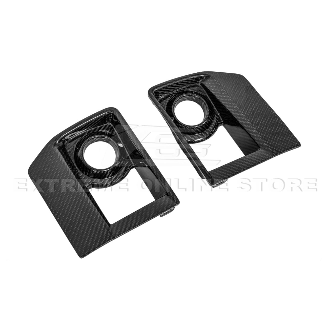 Cadillac CTS-V Sigma II Carbon Package Style Dry Carbon Fiber Front Fog Light Covers 2009-2015