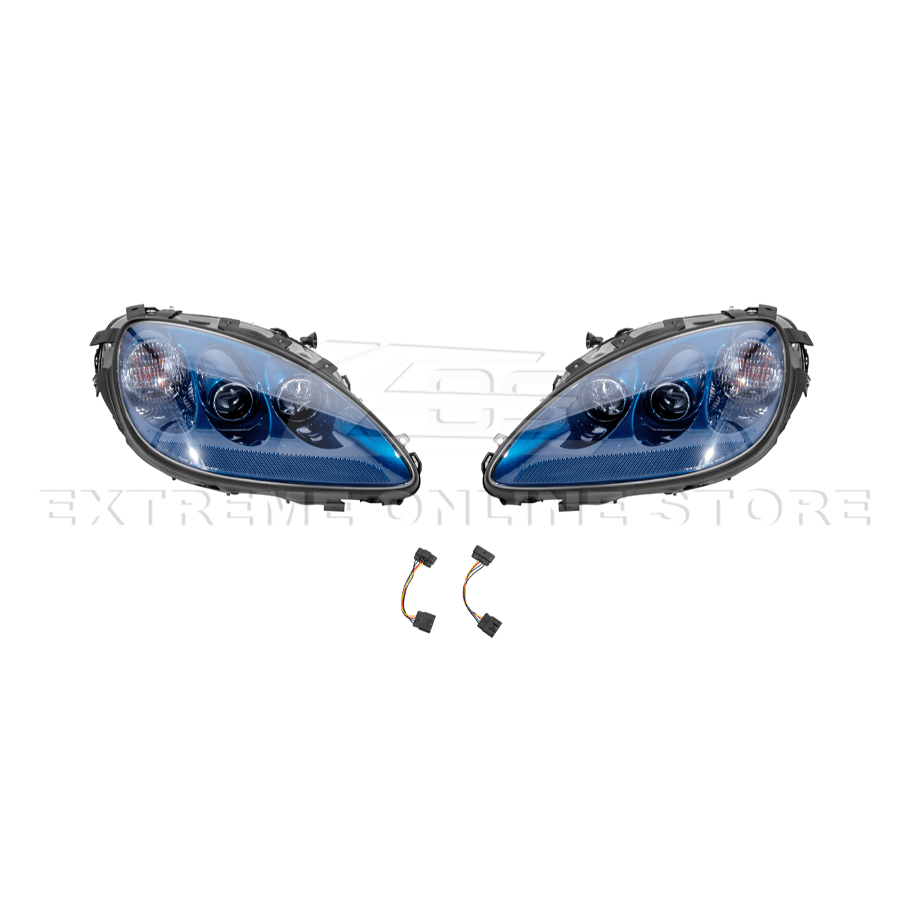 Chevrolet Corvette C6 OEM Style Clear Lens Painted Housing HID Headlights 2005-2013