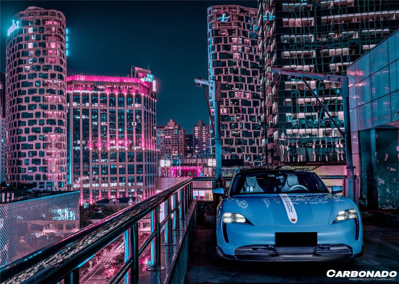 2019 - 2024 Porsche Taycan & 4 & 4S & GTS & TURBO OD Style Front Lip