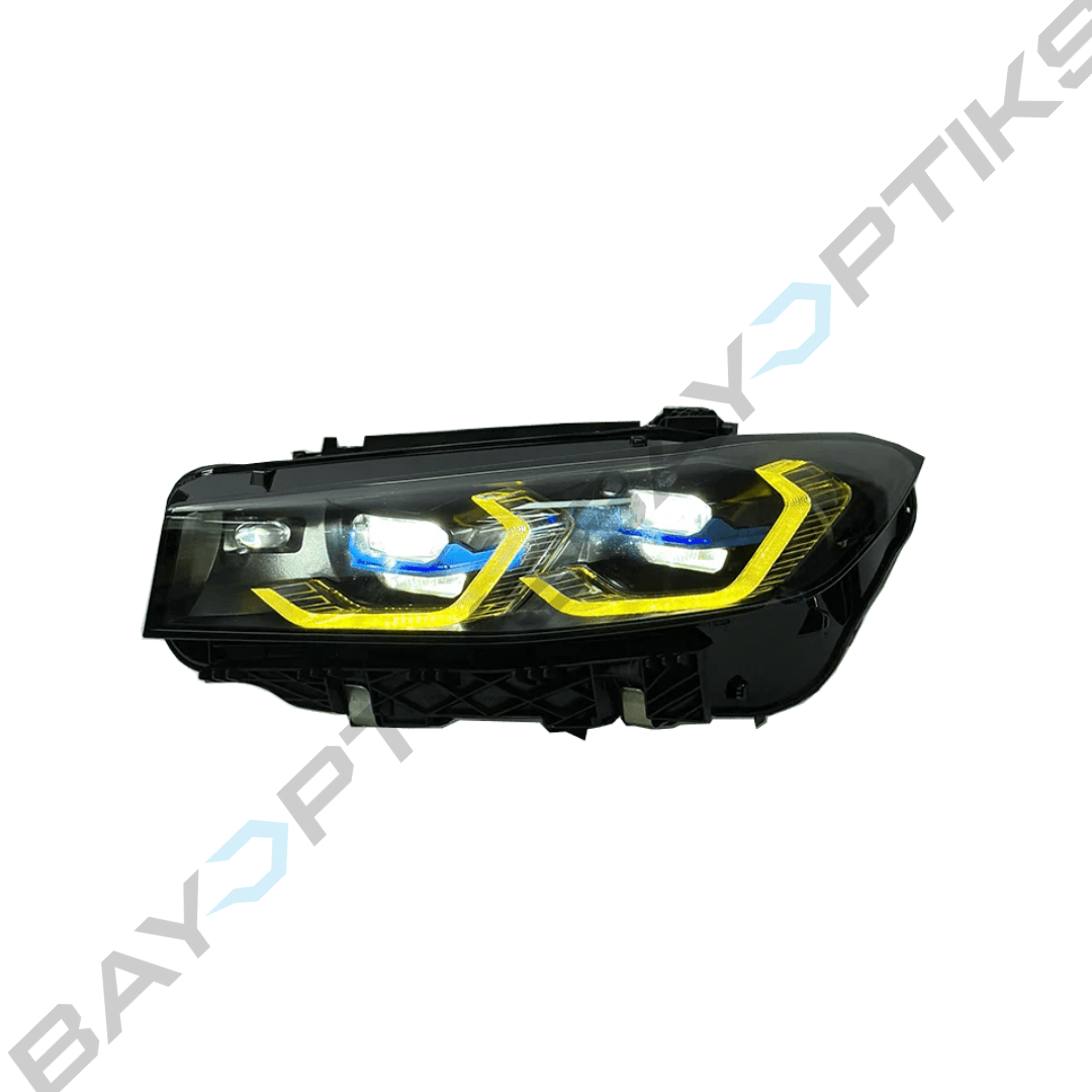 BMW LCI G20 G80 M3 Style CSL Yellow/White LED Headlights 2023 - 2025