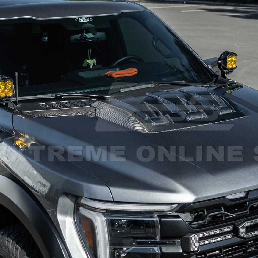 Ford F-150 Raptor Gen 3 Carbon Fiber Hood Cover 2021-Up