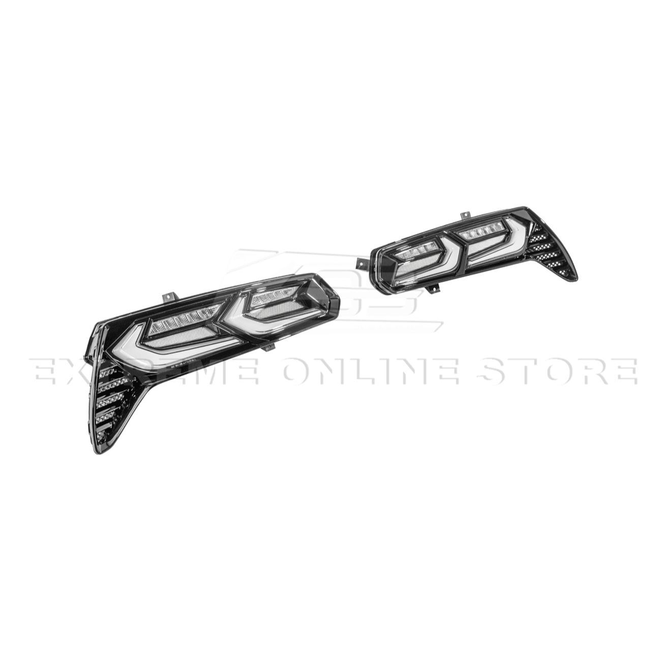 Chevrolet Corvette C7 GM Factory Style Smoke Clear Lens Rear Taillight 2014-2019