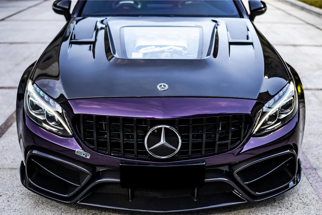 2015 - 2021 Mercedes Benz W205 C63 & S AMG IMP Performance Partial Carbon Fiber Hood