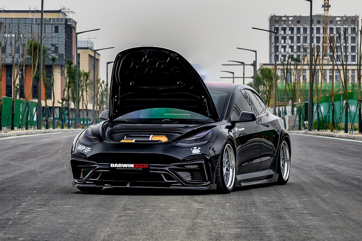 2017 - 2023 Tesla Model 3 IMP Performance Partial Carbon Fiber Front Bumper