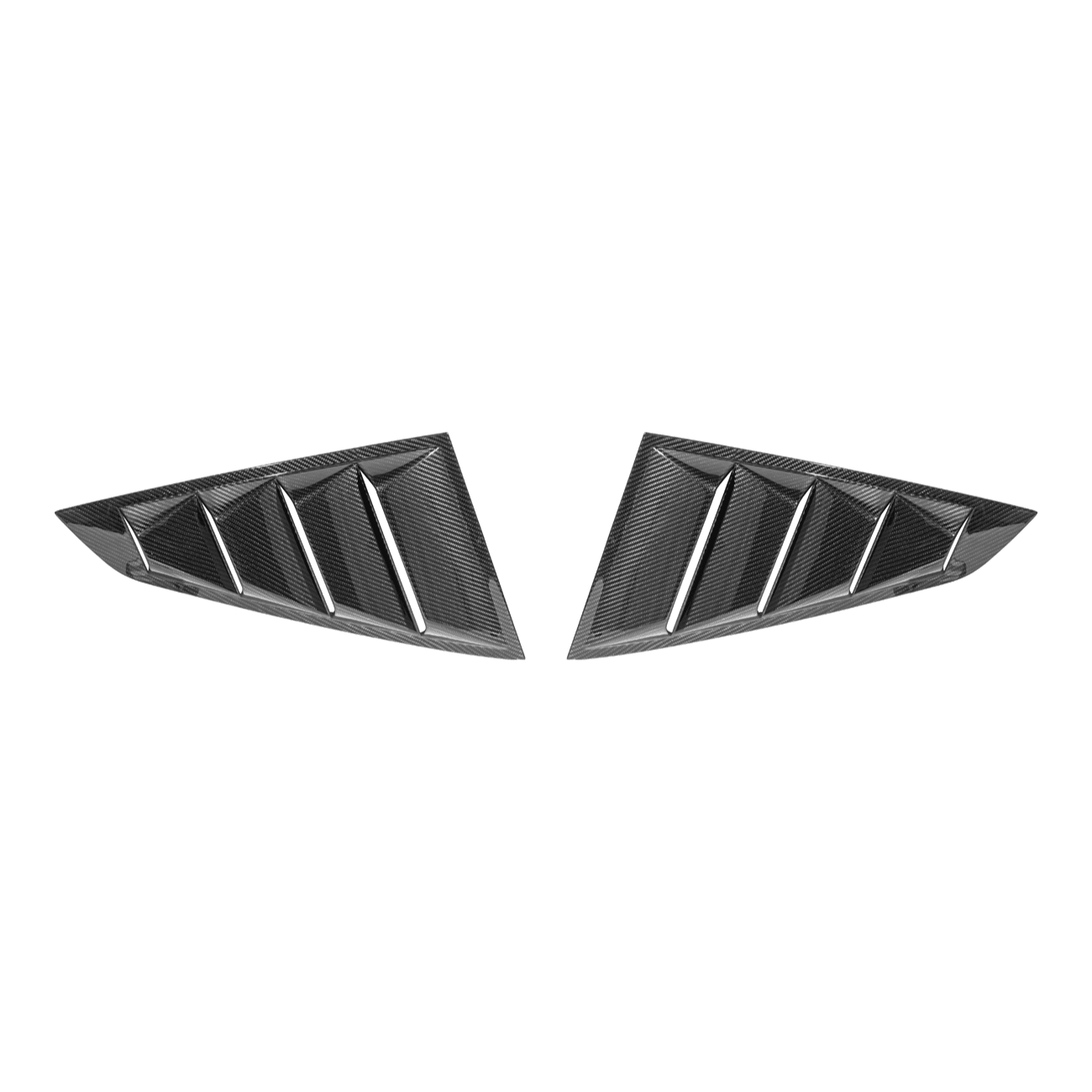 Ford Mustang S650 EOS Carbon Fiber Side Quarter Window Louver Cover 2024-Up