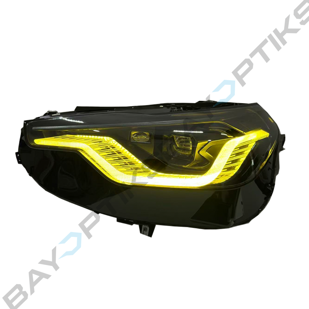 BMW 2 Series G42 Black Shadow Dual Color LED Headlights 2022-2026