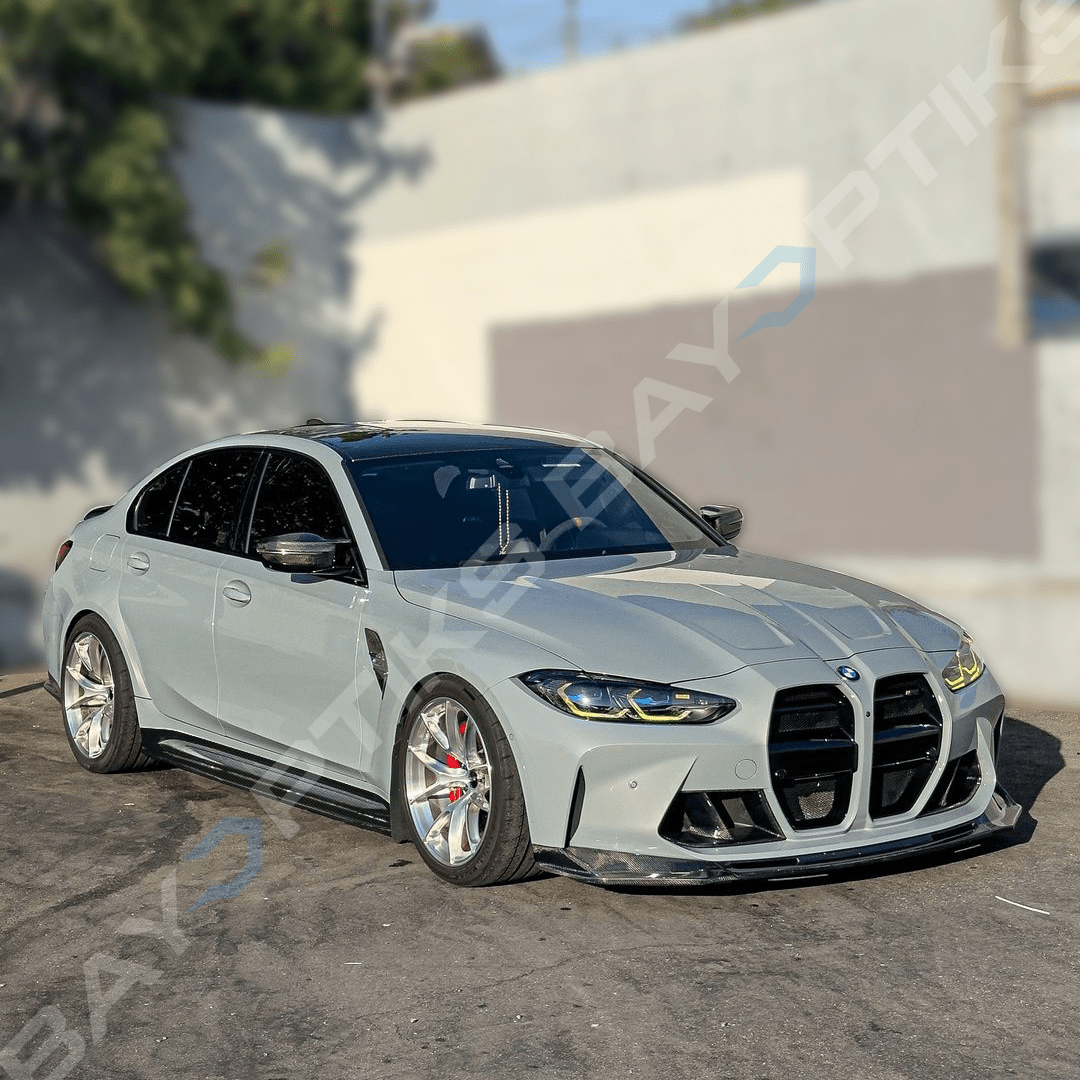 BMW G80 M3 V2 Carbon Fiber Side Skirt Extension Splitter Replacement 2021-2025