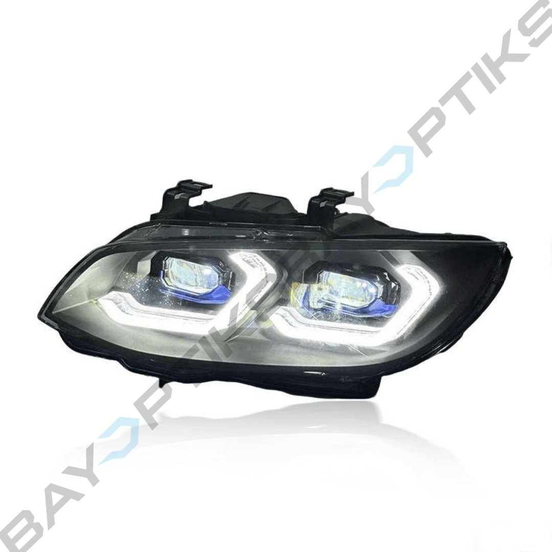 BMW LCI E92 Coupe Laser Style LED Headlights CSL Yellow/White (2011 - 2013)