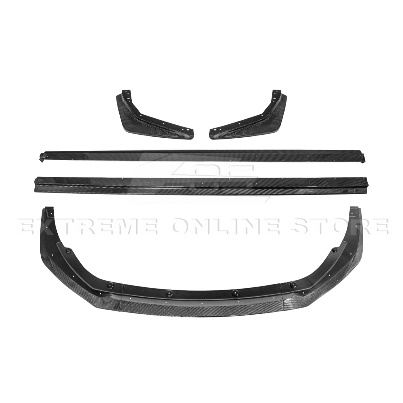 Toyota Corolla GR Style Carbon Fiber Front Lip Side Skirts Rear Apron Kit 2025-Up