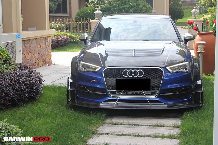 2013 - 2016 Audi S3/ A3 Sline Sedan BKSS Style Front Lip with Under Board