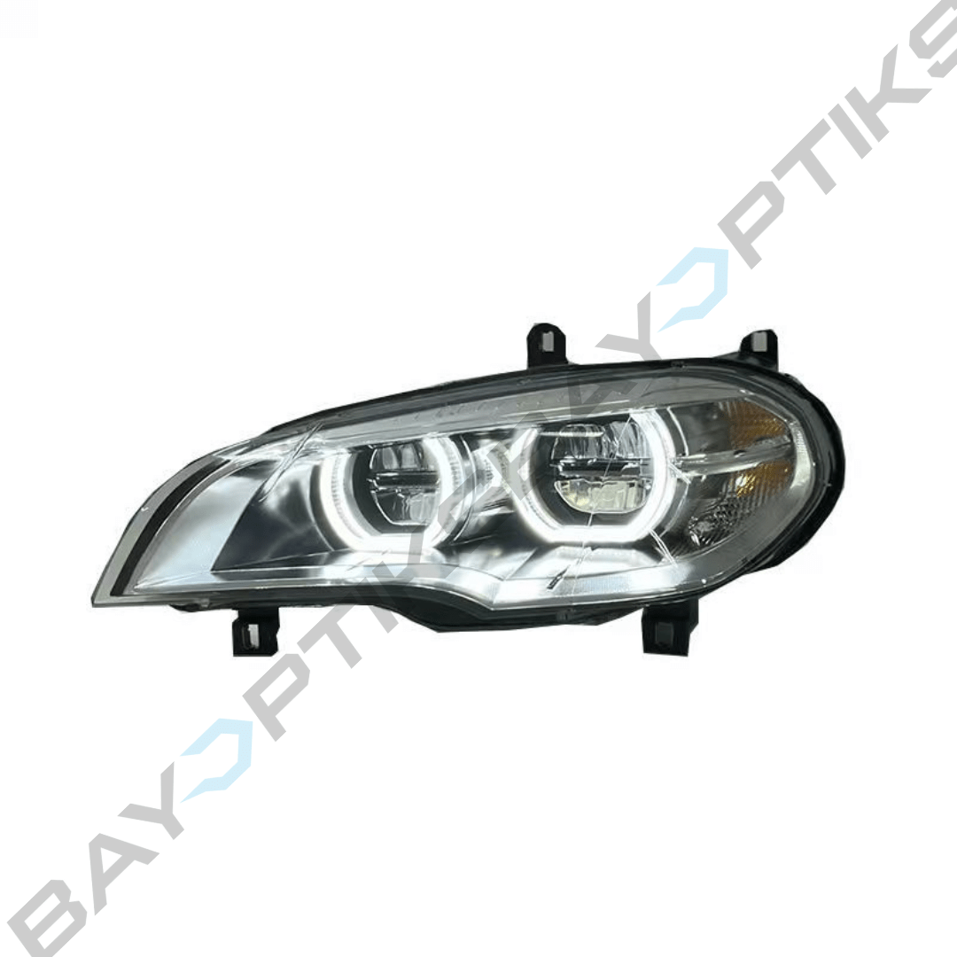 BMW X5 E70 Facelift Style CSL Yellow White Dual Color LED Headlights 2008-2013