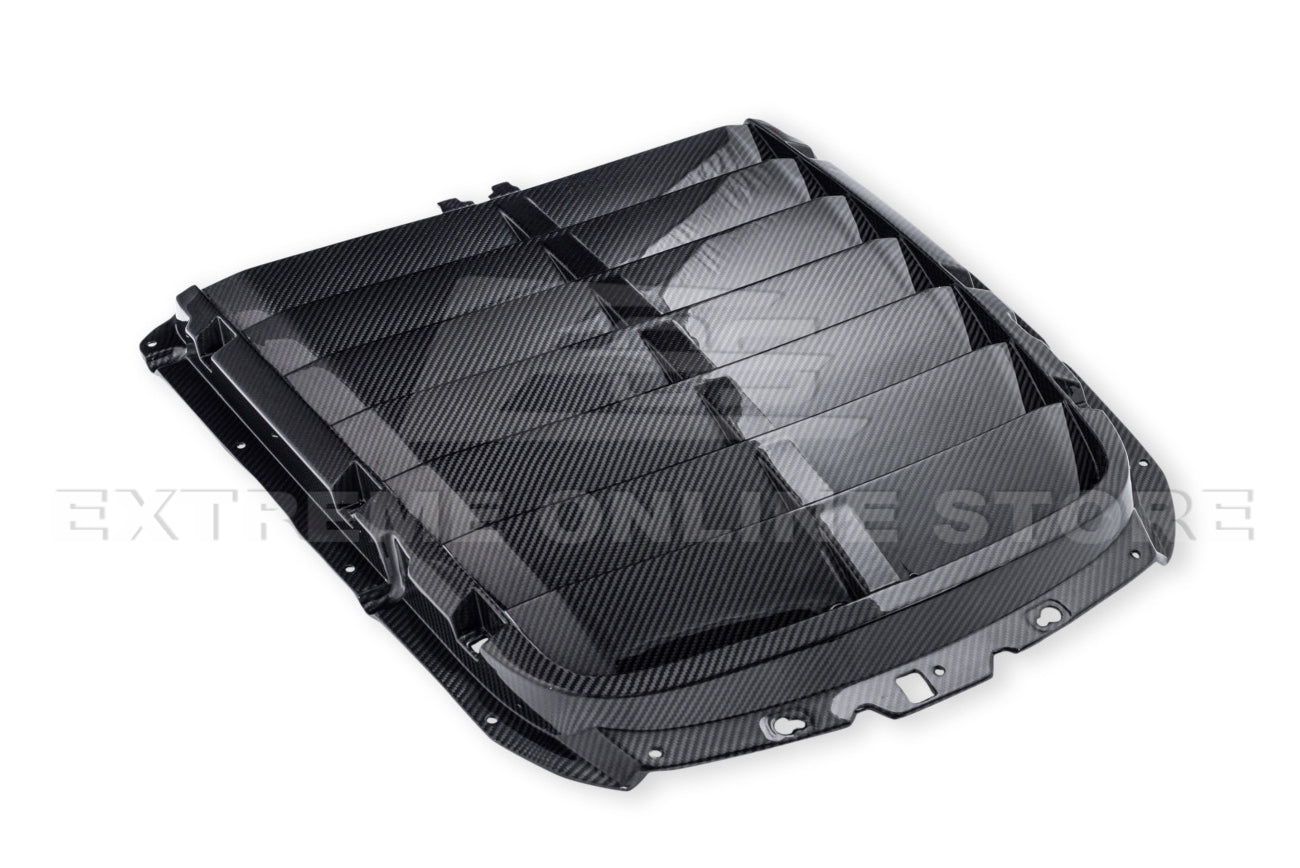 Ford Mustang S550 GT500 Factory Style Dry Carbon Fiber Hood Vent Cover 2020-2023