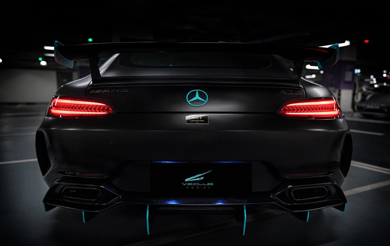 2017 - 2021 Mercedes Benz AMG GT/GTS IMP Performance Partial Carbon Fiber Rear Bumper w/ Diffuser