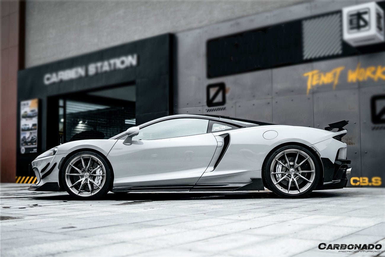 2020 - 2023 McLaren GT WP Style Dry Carbon Fiber Side Skirts