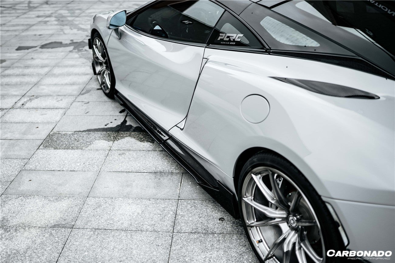 2020 - 2023 McLaren GT WP Style Dry Carbon Fiber Side Skirts