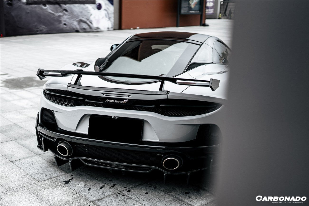 2020 - 2023 McLaren GT WP Style DRY Carbon Fiber Rear Diffuser Lip