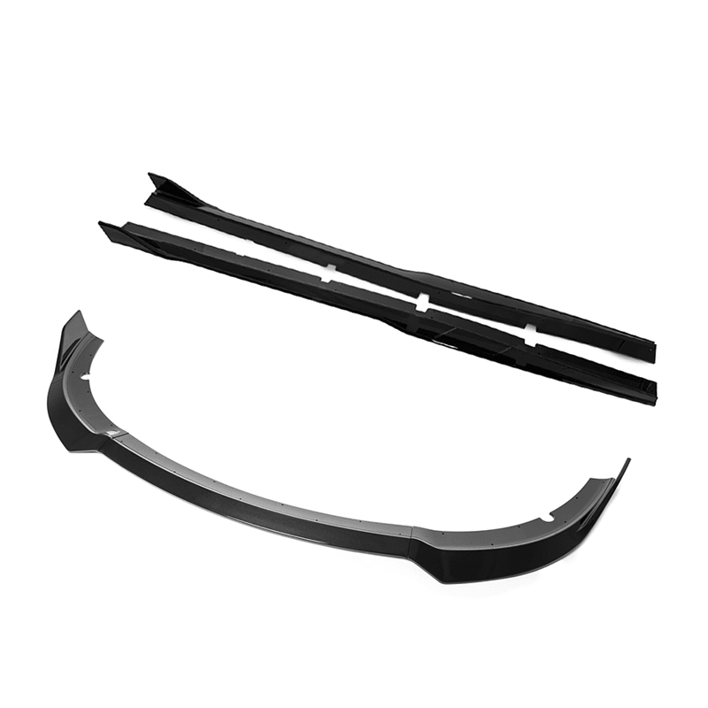 Dodge Charger LD SRT Performance Style Gloss Black Front Splitter Side Skirts Kit 2015-Up