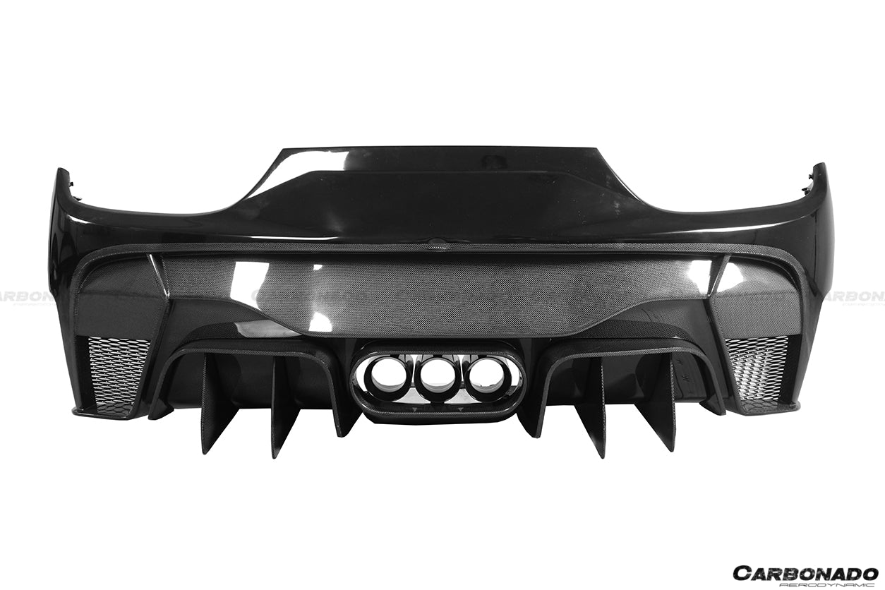 2010 - 2015 Ferrari 458 Italy/Spider VRS Style Rear Bumper W/ Tips