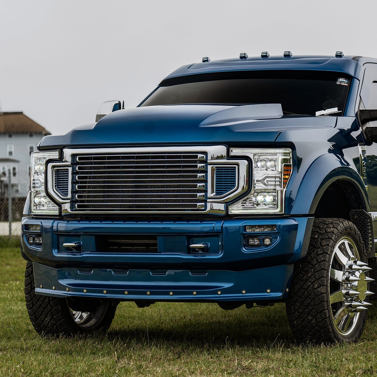 20-22 Ford Super Duty NOVA-Series LED Projector Headlights Chrome | AlphaRex