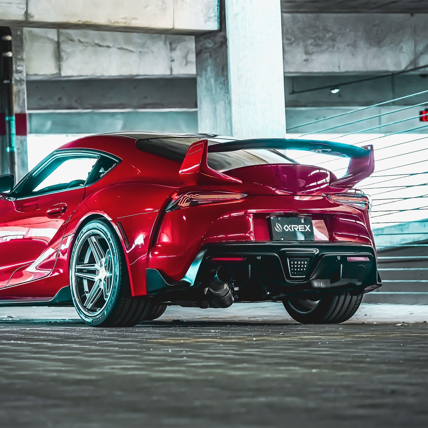 20-25 Toyota Supra CSL Laser Style LUXX-Series LED Tail Lights - Vivid Red | AlphaRex