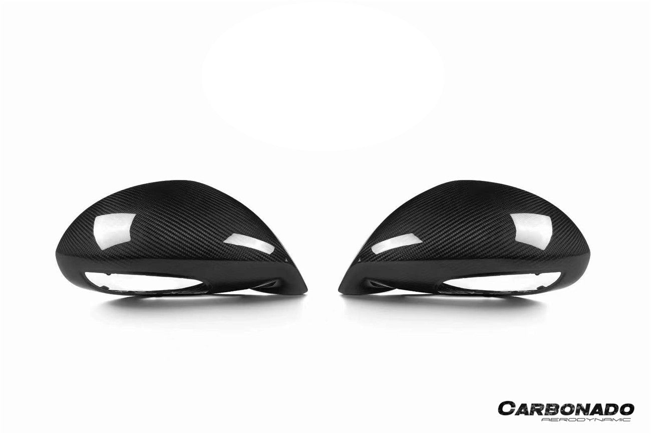 Porsche 911 991.1 991.2 981 Cayman Boxster Sport Style Dry Carbon Fiber Mirror Housing Replacement 2012-2019