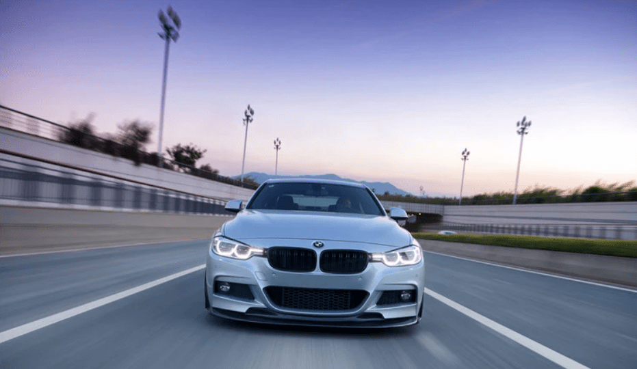 2013-2019 BMW F30/F35 M-Tech GV Style Carbon Fiber Front Lip & Caps