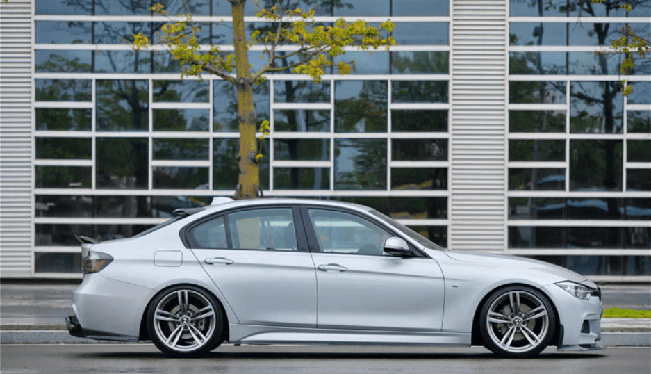 2013-2019 BMW F30/F35 M-Tech GV Style Carbon Fiber Rear Lip with Diffuser & Caps