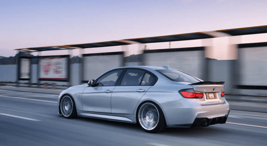 2013-2019 BMW M3 F30 F35 M-Tech GV Carbon Fiber Rear Lip with Caps