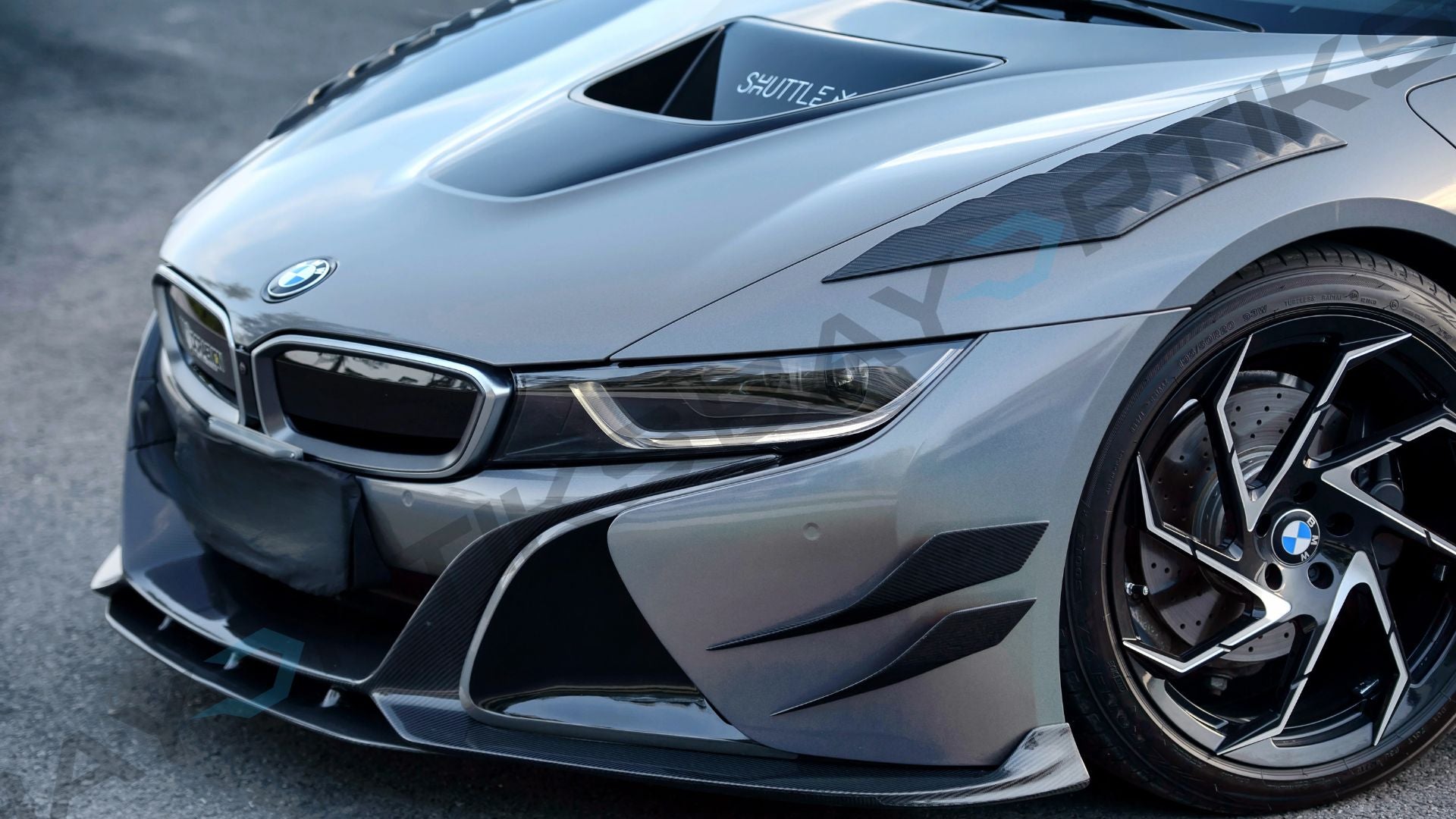 2014-2018 BMW i8 BZK Carbon Fiber Front Lip Splitter