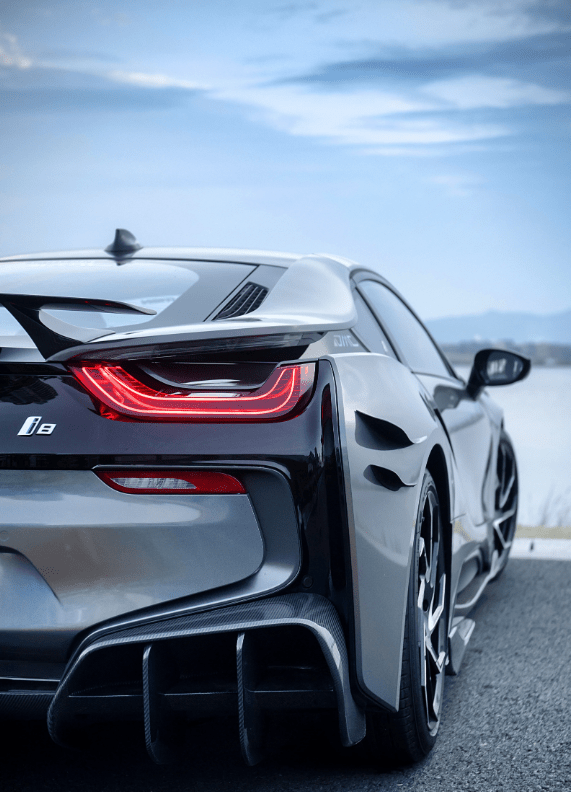 2014-2018 BMW i8 BZK Carbon Fiber Rear Diffuser