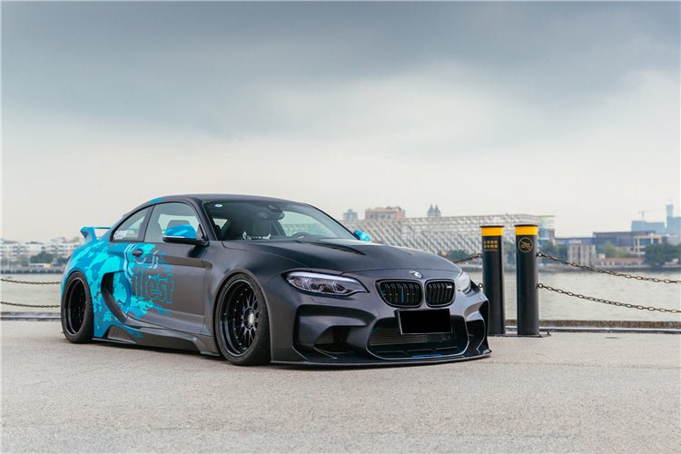2016-2020 BMW M2 F87 VR Style Partial Carbon Fiber Wide Full Body kit