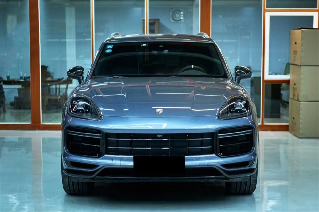 2018-2023 Porsche 9Y0.1 Cayenne Turbo TurboGT-Style Dry Carbon Fiber Front Lip - Carbonado
