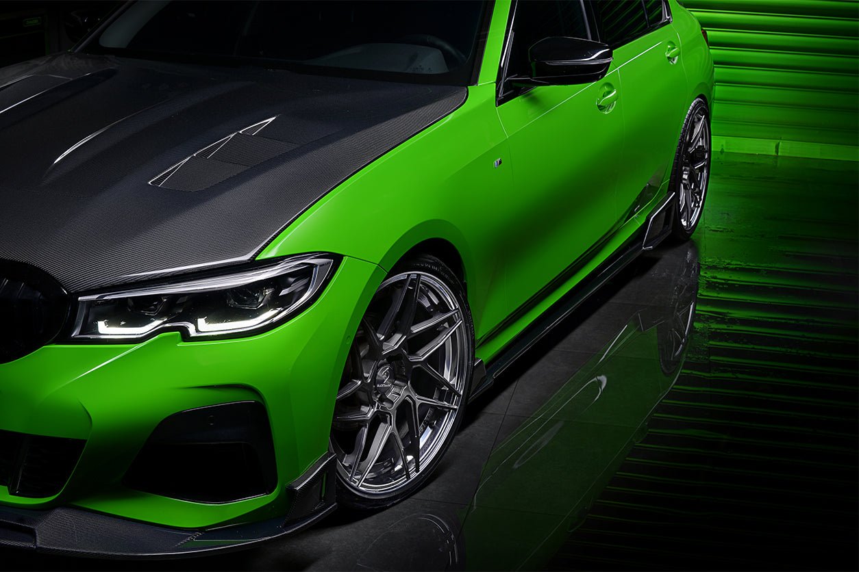 2019-2022 BMW 3 Series G20 Carbon Fiber Side Skirts Under Board