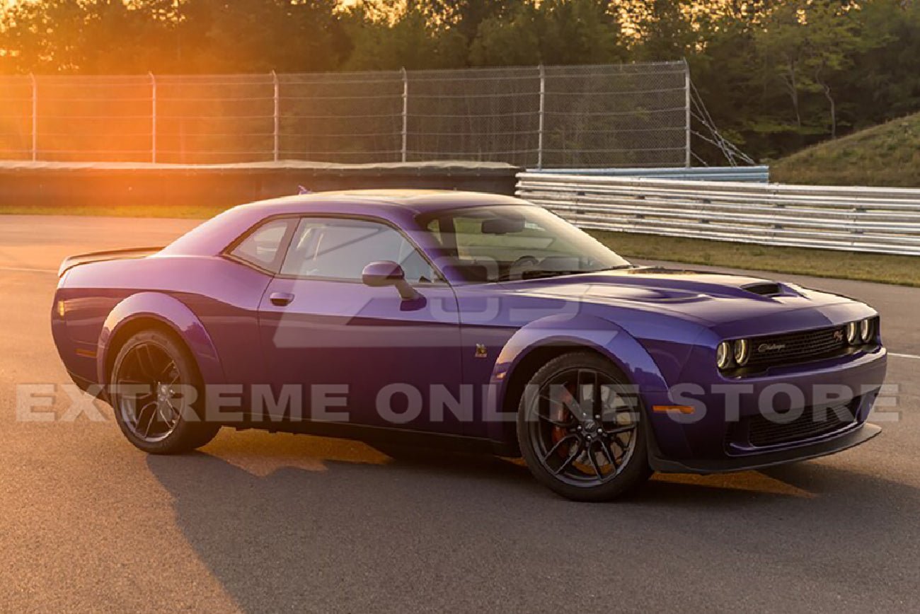 Dodge Challenger LA Demon Widebody Style Flat Black Fender Flares Base Bumper 2015-Up
