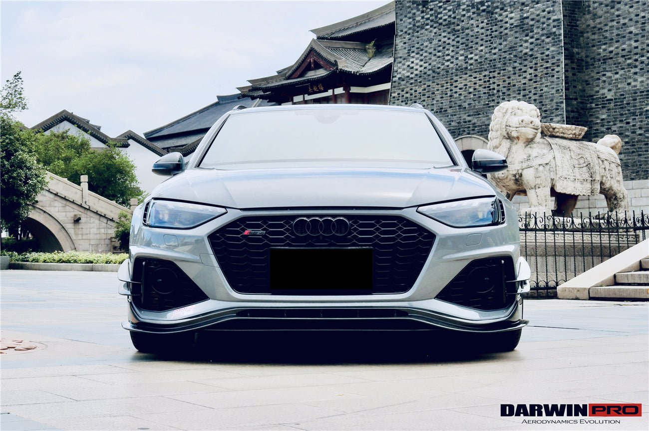 2020 - 2024 Audi RS4 B9.5 BKSS Style Carbon Fiber Front Bumper Canards